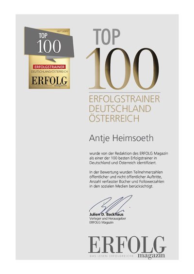 Urkunde-Top100-Erfolgstrainer